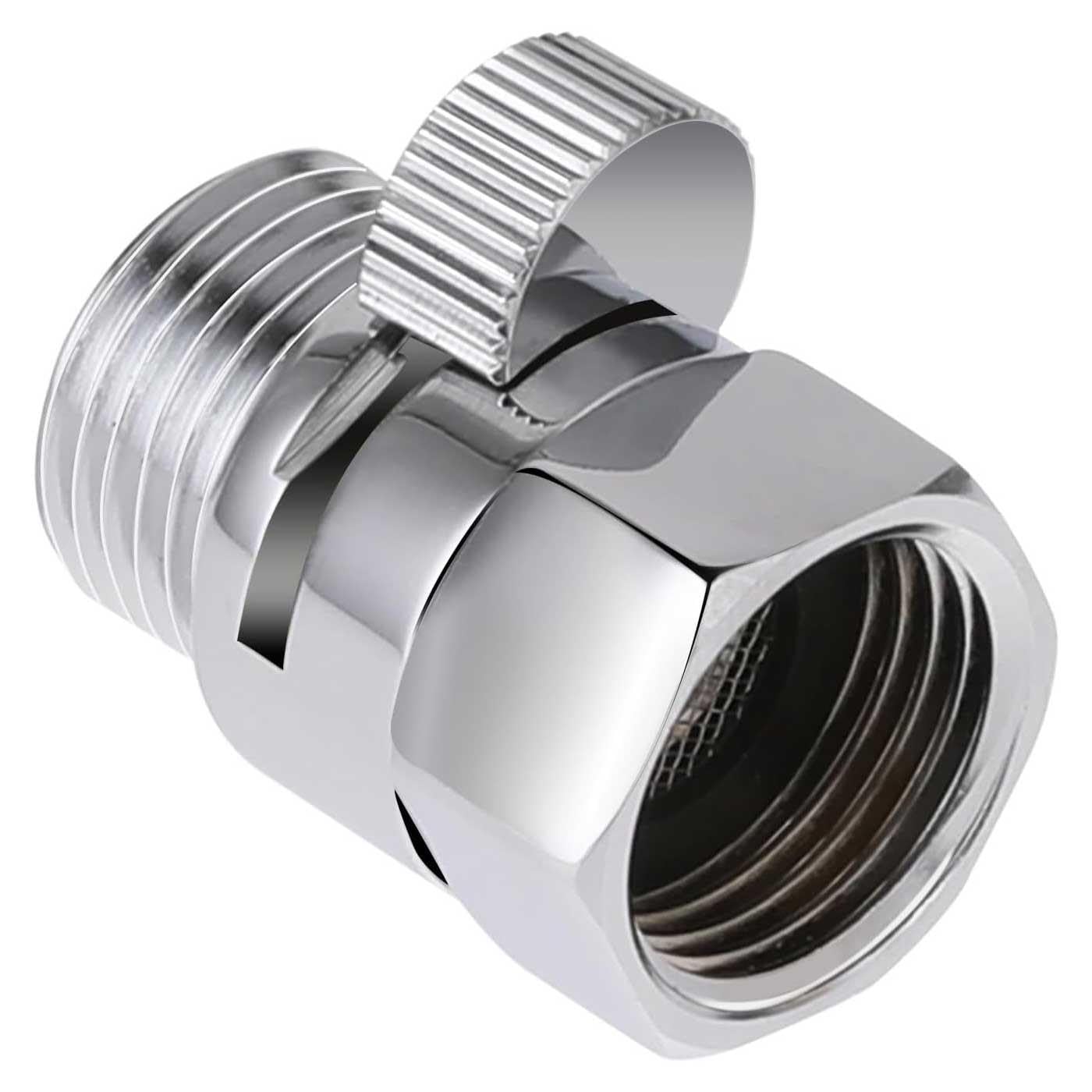 Pepte Shower Head Flow Restrictor Control Valve Shut Off For Hand Shower Bidet 1/2 Chrome