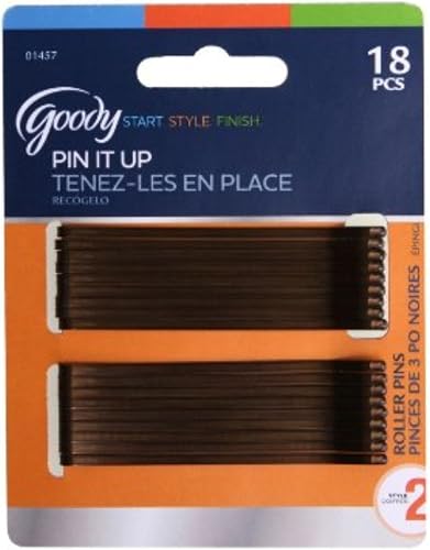 Goody Styling Essentials Bobby Pins, Brown 18 ea (Pack of 2)