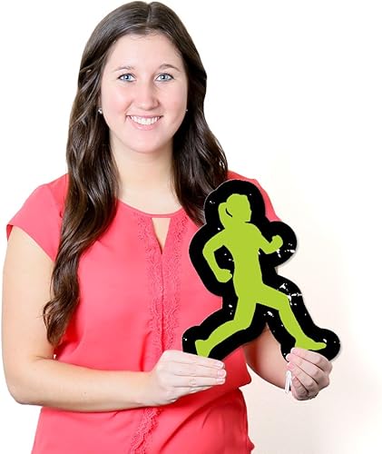 Miniatura 8 de Big Dot of Happiness Set the Pace - Correr - Decoraciones para césped de zapatos y corredores - Decoración de patio para pista al aire libre, campo