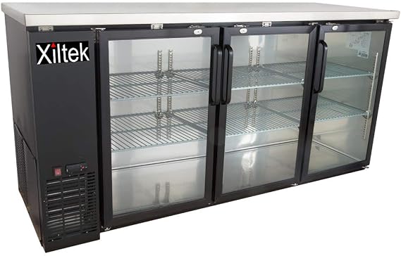 24 Depth 72 Length Glass Door Back Bar Cooler Refrigerator