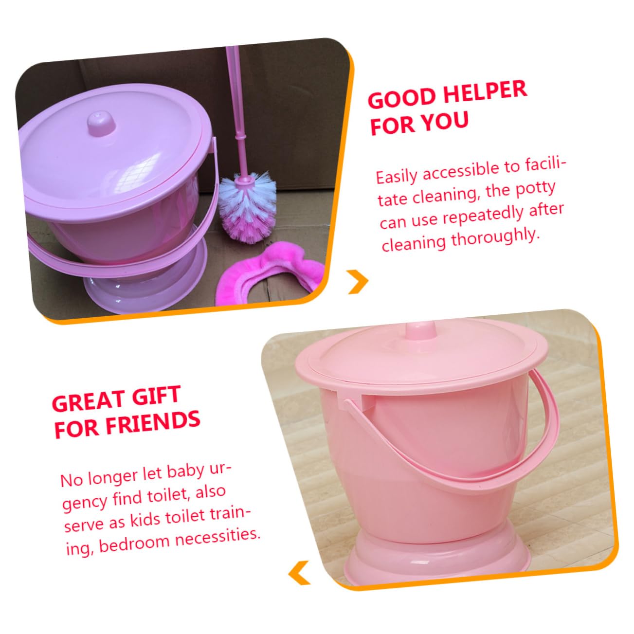 TOPPERFUN Ice Bucket Beer Cooler Children's Urinal Potty Training Toilet Seat for Home and Outdoor Use