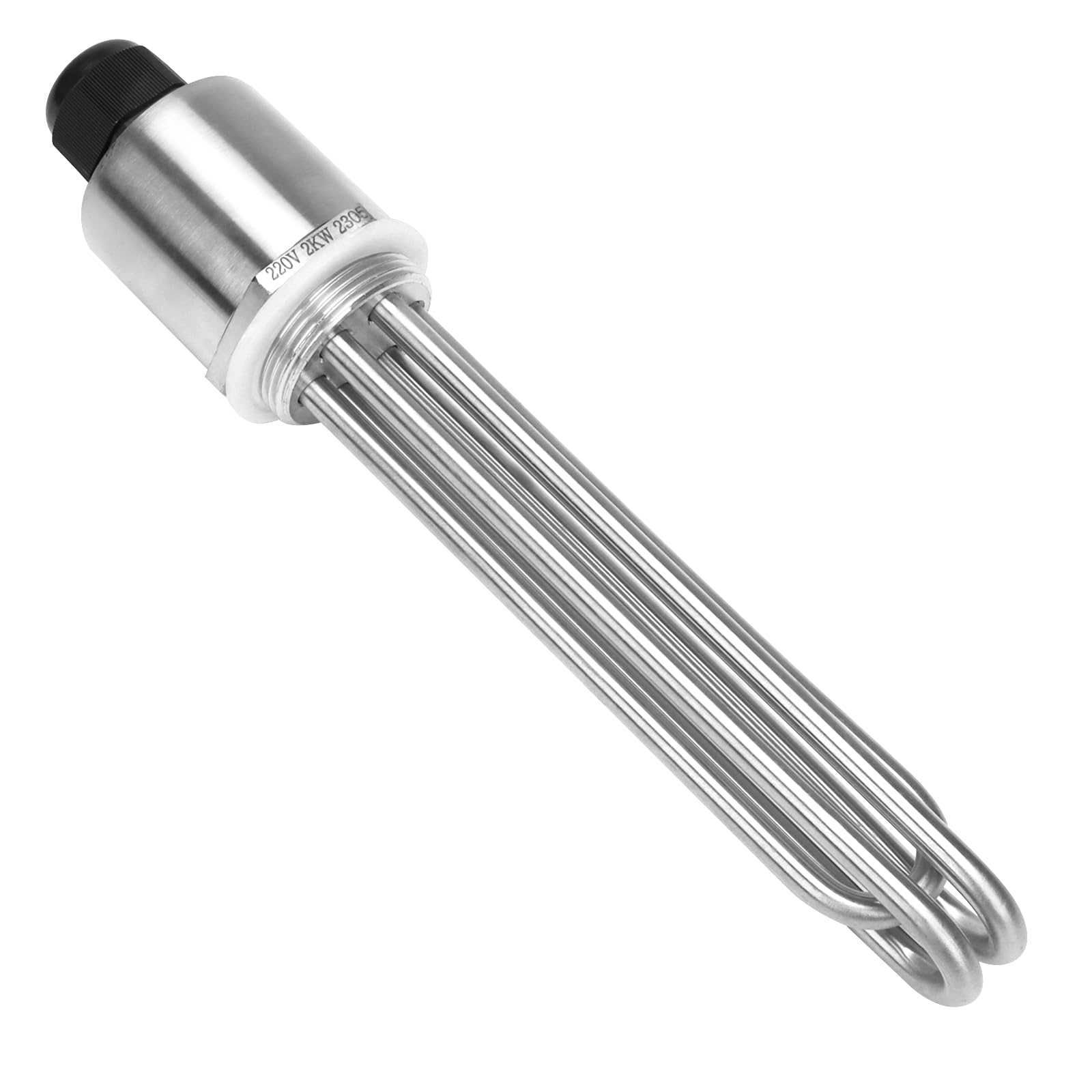 DERNORD 220V 2KW 1-1/2 Pollice Elemento Riscaldante 3U Riscaldatore di Acqua BSP Acciaio Inox Flangia Rod Riscaldamento