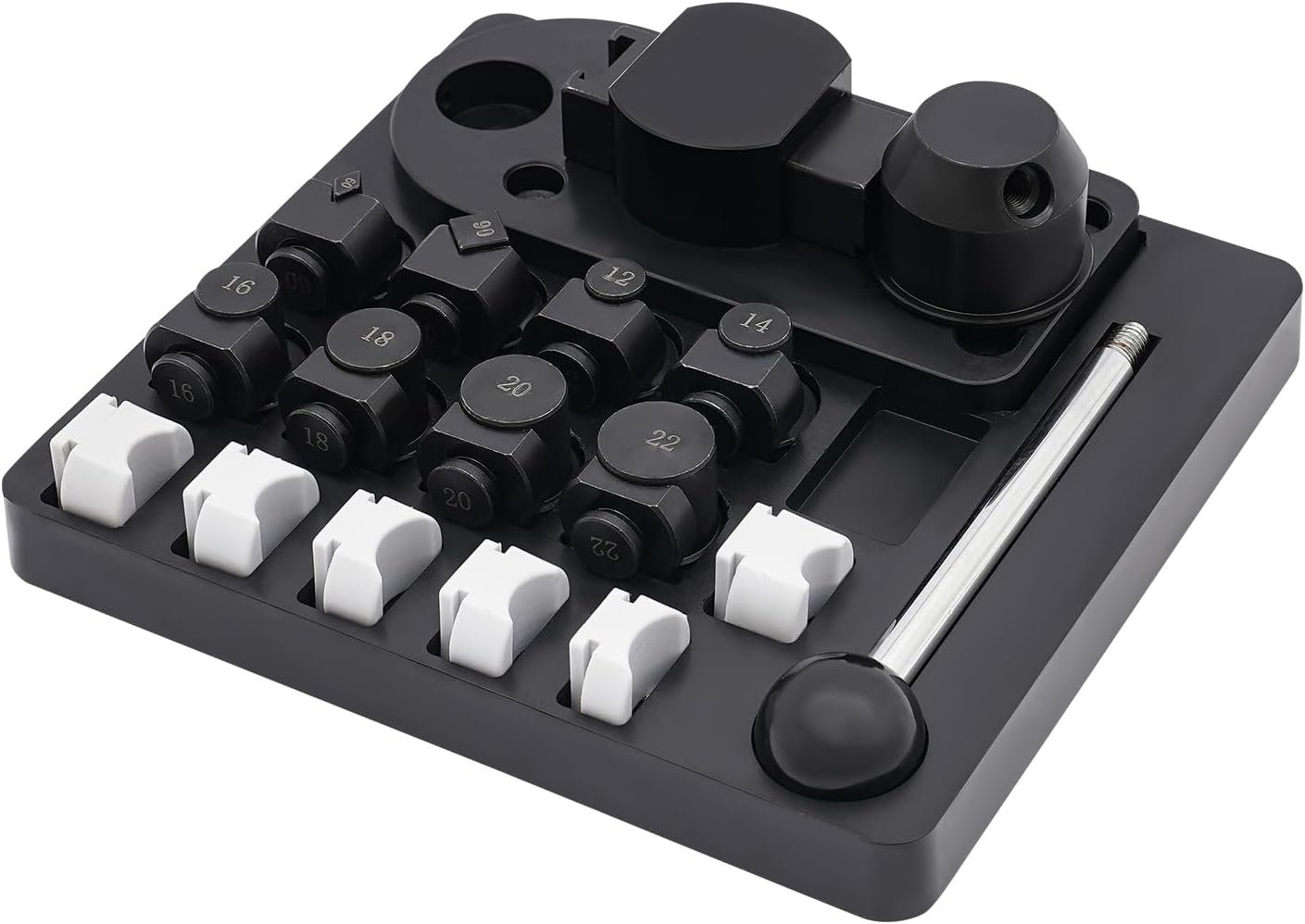 kitneed Ring Bending Tool Set Ring Bending Machine Multi-Functional Jewellery Making Manual Heavy Duty Jewelry Bender Metals 90°, 60° Bending Tool for 12/14/16/18/20/22mm