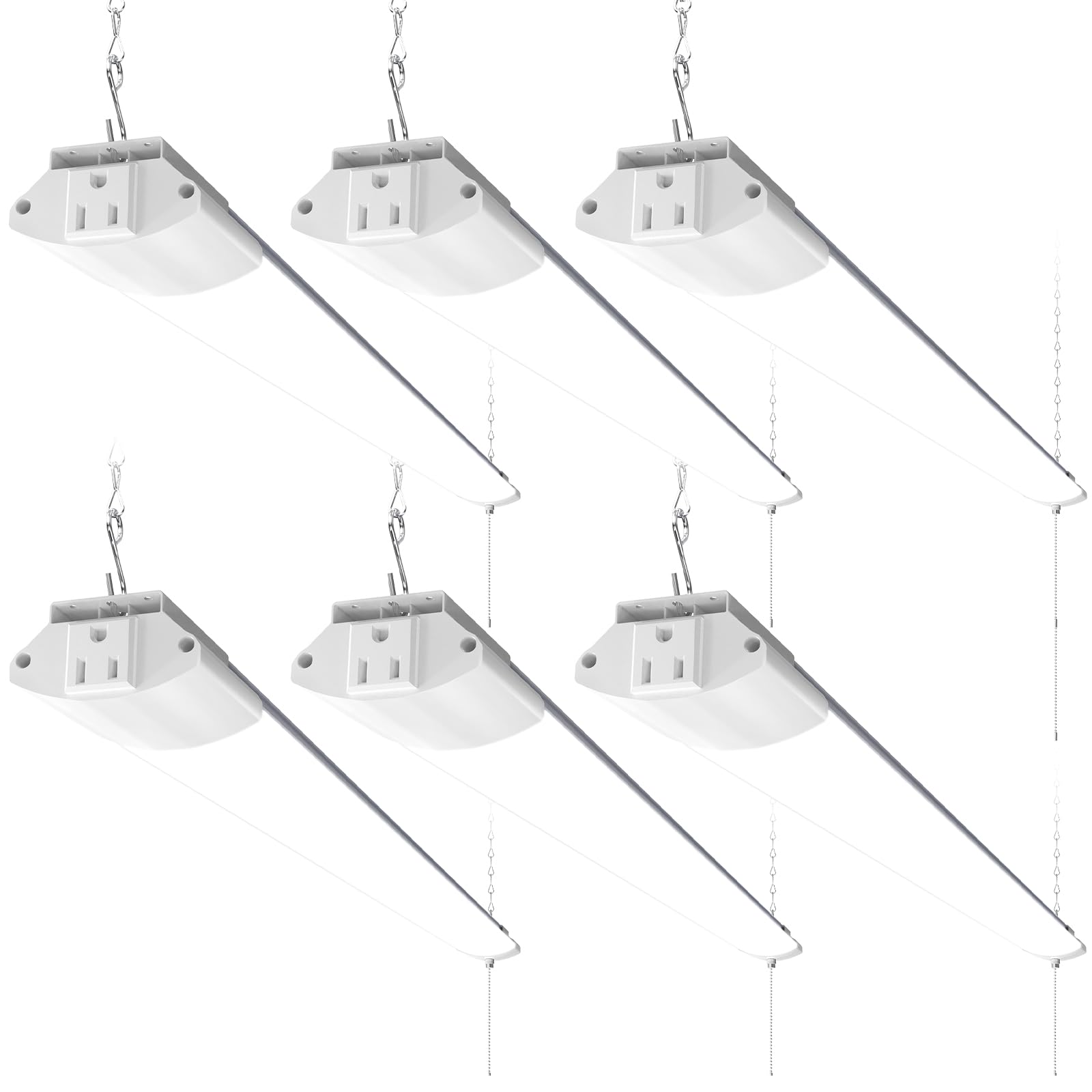 Barrina BS84 LED Shop Lights 4FT for Workshop, 84W 10000LM 5000K, 6 Packs