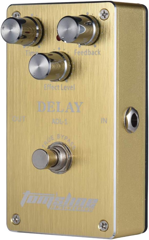 HUIOP Effector, Multi-Effects Pedal, ADL-1 Delay Electric Guitar Effect Pedal Aluminum Alloy Housing True Bypass