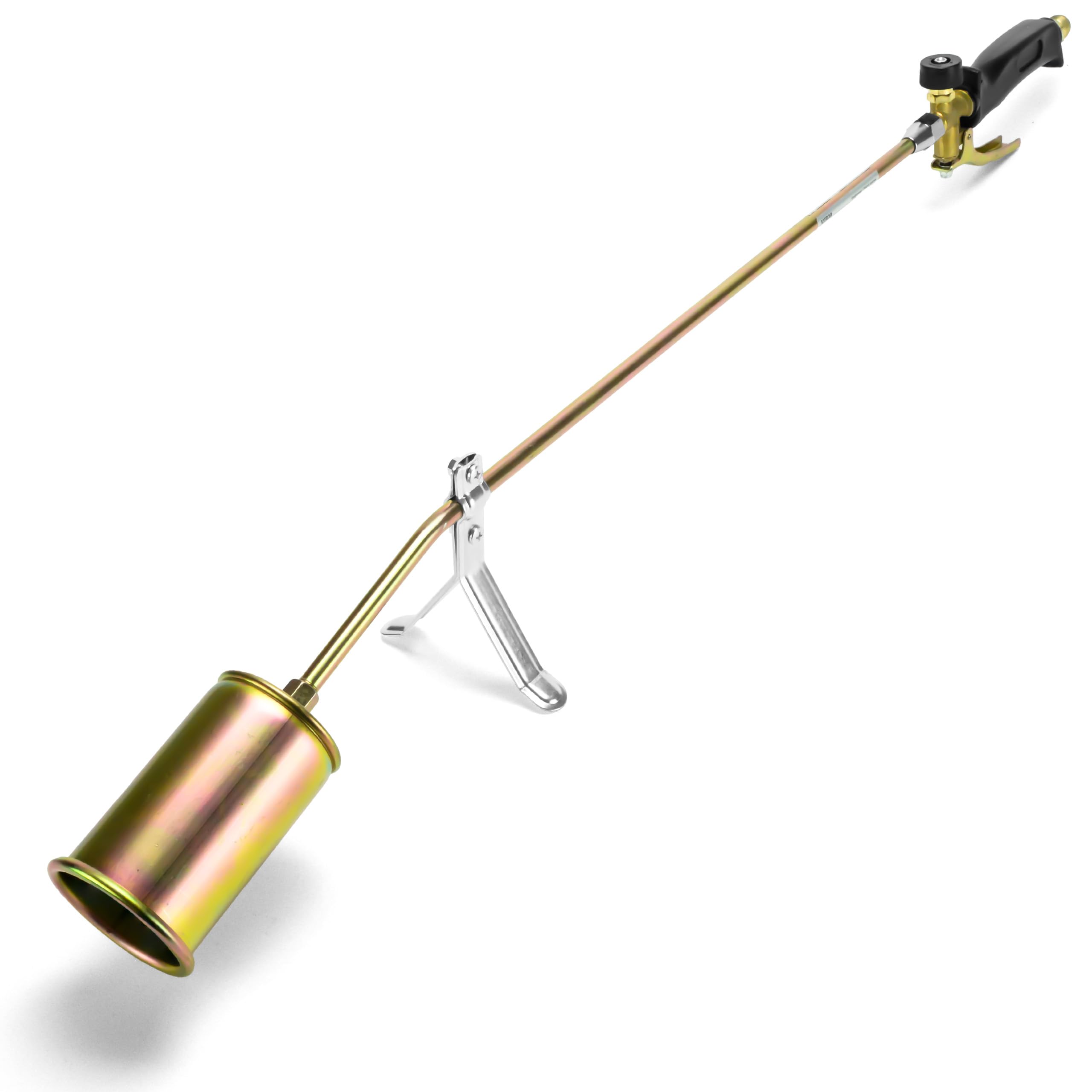 Brûleur à gaz désherbeur 58 kW avec tuyau de 5 mètres, adaptateur et support, brûleur de toiture, désherbage thermique, allume-feu