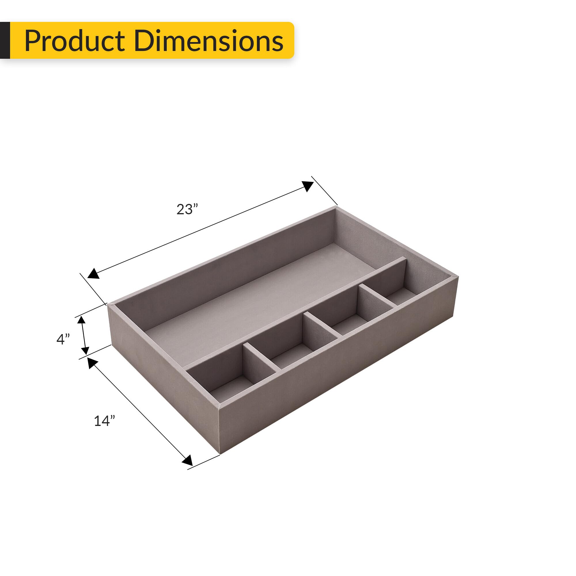 Brixwell QHDR-001 Belt Tray Nylon Felt Material Gray