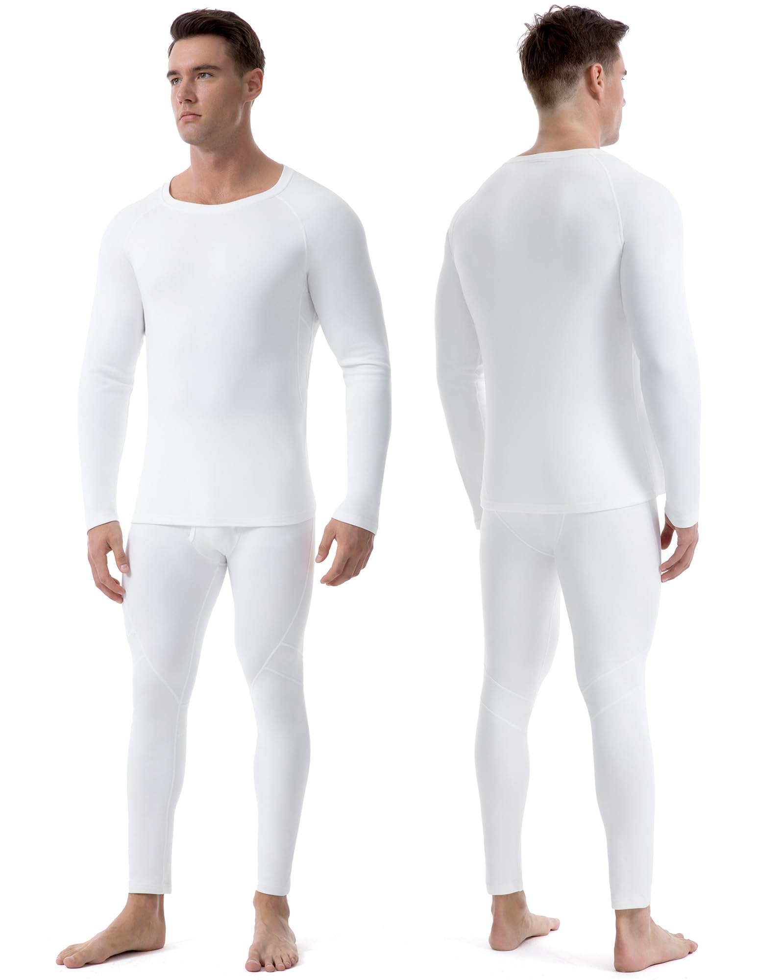 Runhit 2 Piezas Mallas Deporte Hombre con Bolsillos Compresion Pantalon Leggins Chandal Hombre Leggings Térmicos para Running Gym Yoga Moto Trekking Montaña Caza Jogger Muay Thai Golf Snowboard Ski