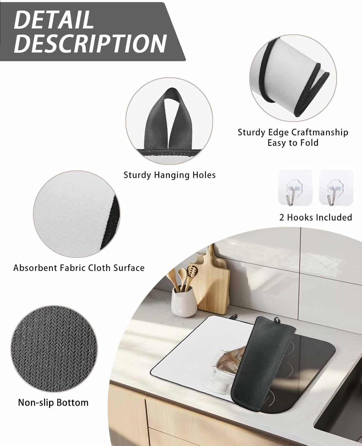 Funny Kangaroos Stove Top Cover for Electric Stove, Cute Art Fun Lovely Animals on Toilets Heat-proof & Non Slip Glass Top Stove Cover Protector, Kitchen Flat Cooktop Rubber Mat 36x21 Inches