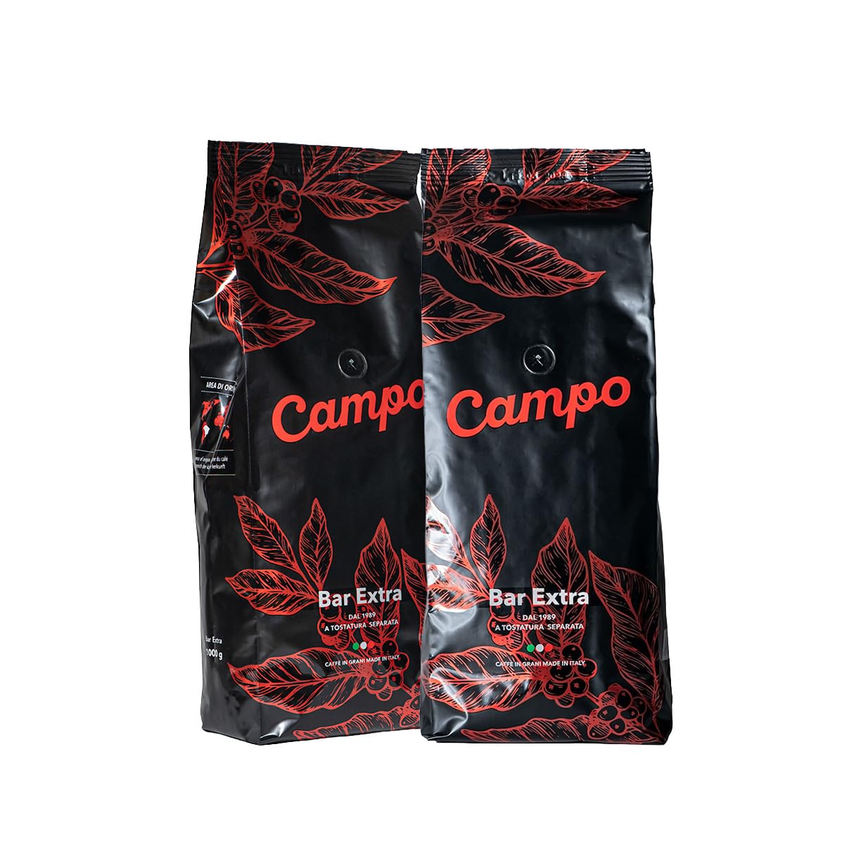 Campo Caffè - Bar Extra. Caffè in Grani Artigianale Italiano 2 Kg, Espresso Cremoso e Intenso