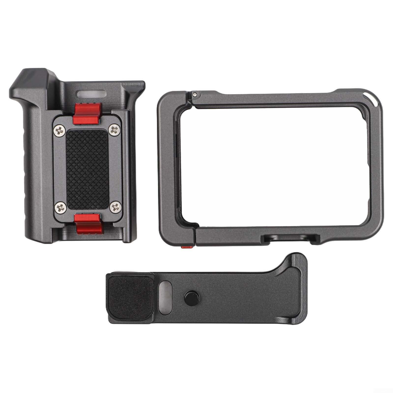 Kit impugnatura ergonomica in alluminio con sgancio rapido e scarpa fredda compatibile con Osmo Action 6