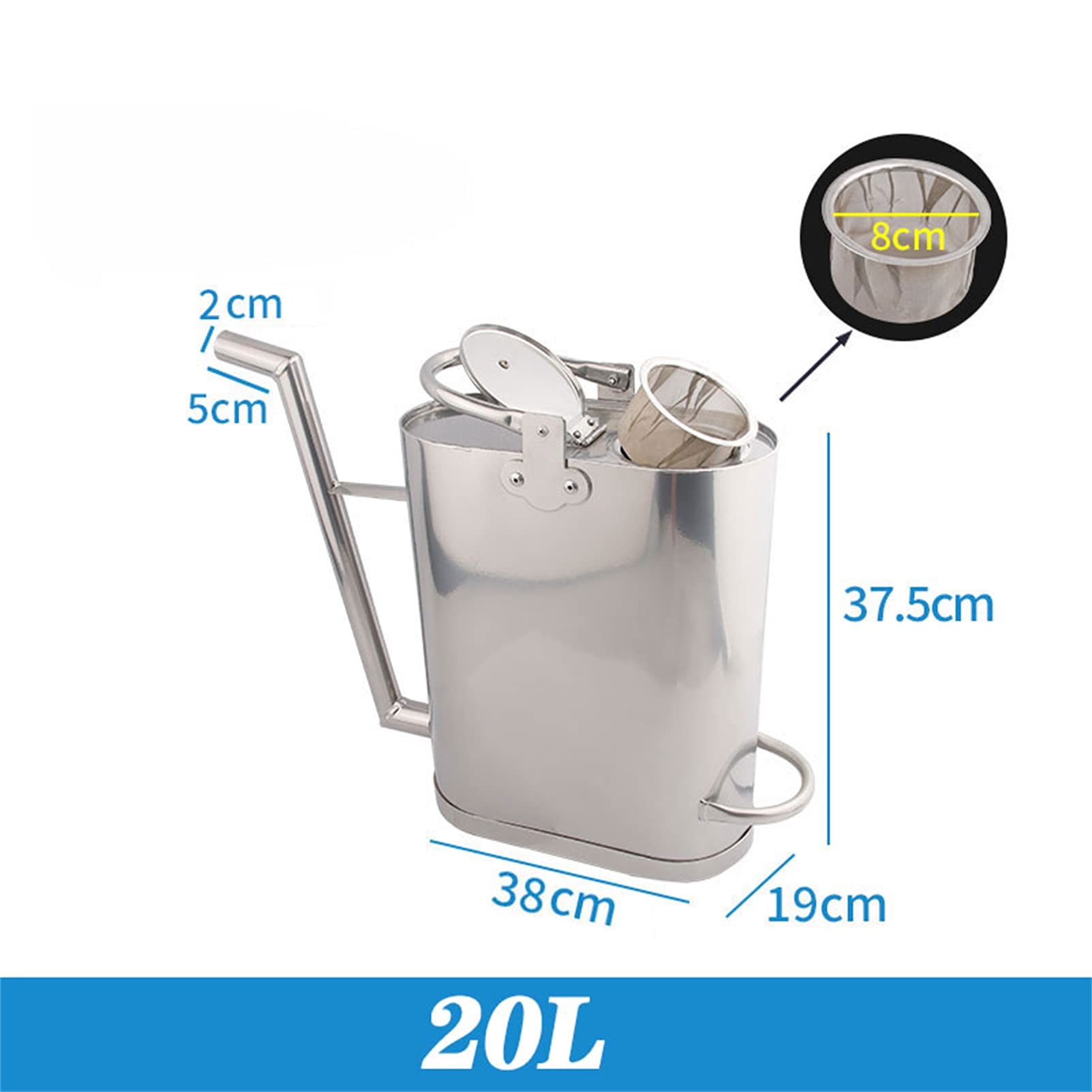 CGF- Taniche Carburante La Benzina può Alimentare Il Motore Trasporto e stoccaggio Ideale, Ideale per Auto, furgoni, Caravan e Camper, Certificazione Un (capacità 5L,10L,15L,20L)