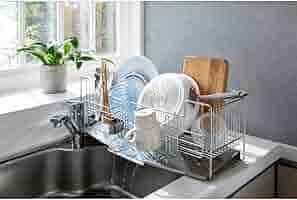 Amazon｜ディノス 水切りかご ラック シンク周り用品 吸水マット