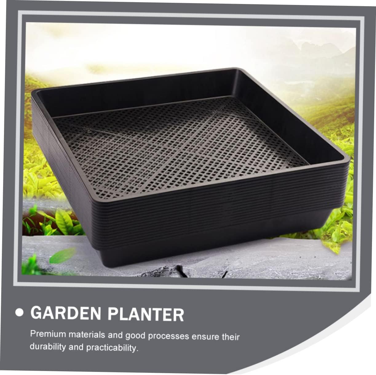 BESPORTBLE 5pcs Plant Growing Tray for Germination and Breathable Nursery Tray for Vegetables and Flowers for Indoor Gardening and Starting