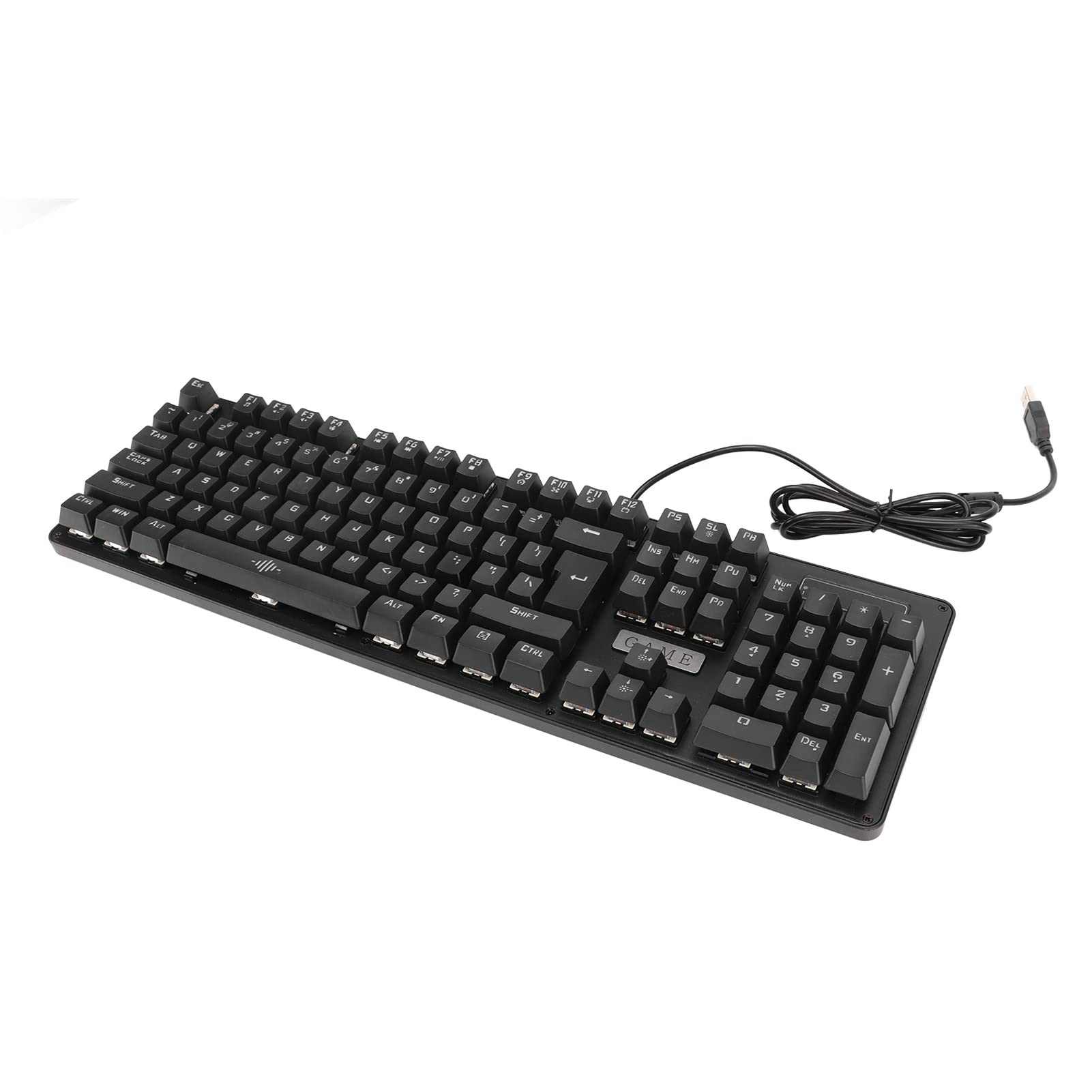 POENVFPO Tastiera di Gioco Meccanica RGB, 104 Tasti Ad Interruttore ABS per Accessori PC - For Gamer, Programmatore, Ufficio