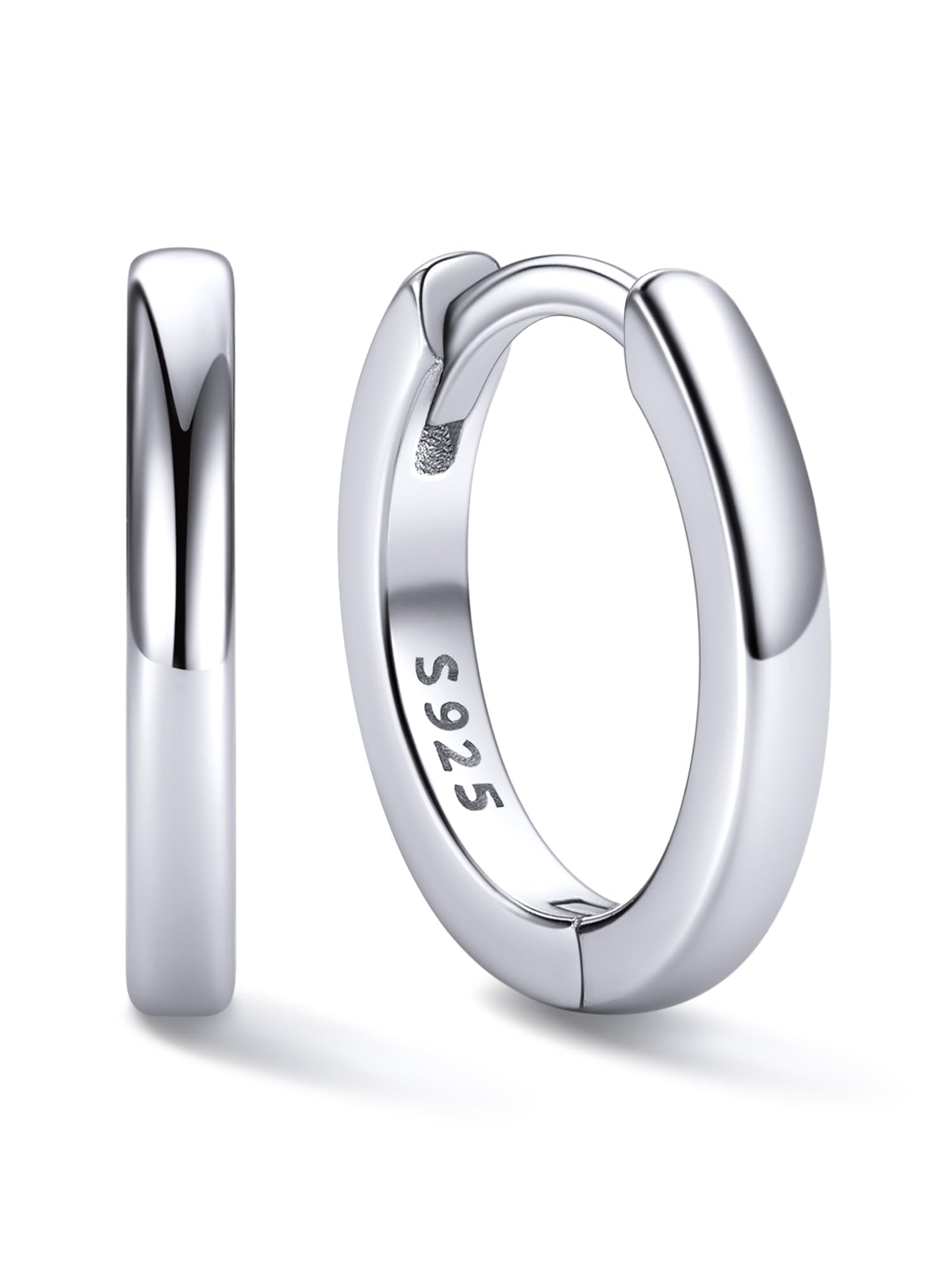 ChicSilver 925 Sterling Silver Huggie Hoops