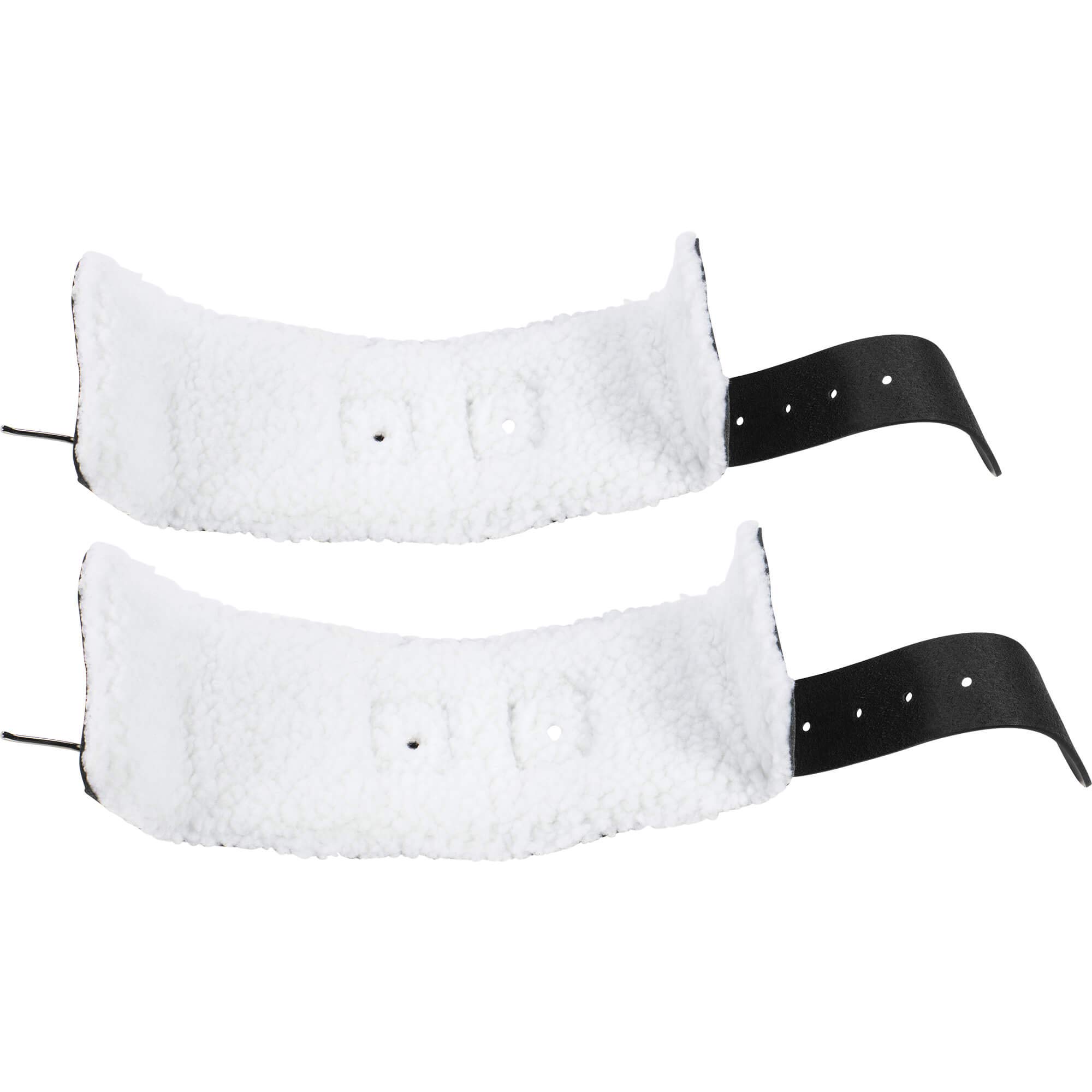 Gorilla Sports® Cavigliere Fitness - in Pelle Nera, Imbottito, Pezzo Singolo o nel Set di 2, con Attaccamento per Cavo - Cinghia per Caviglia per Palestra, Cinturino per Trazioni, Ankle Strap