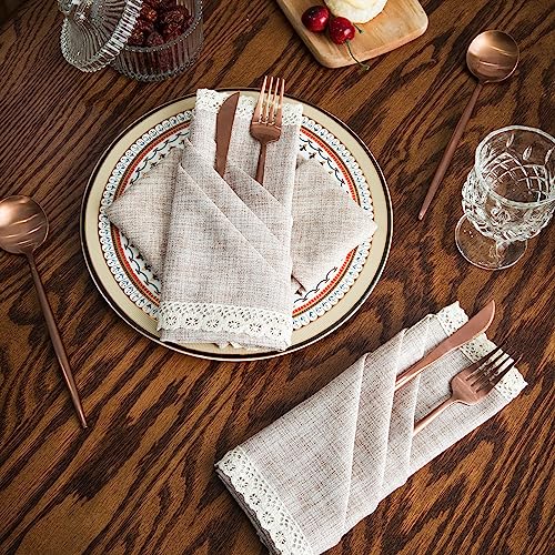 Servilletas de Tela GLORY SEASON 18x18 in Pack 4 Beige miniatura 7