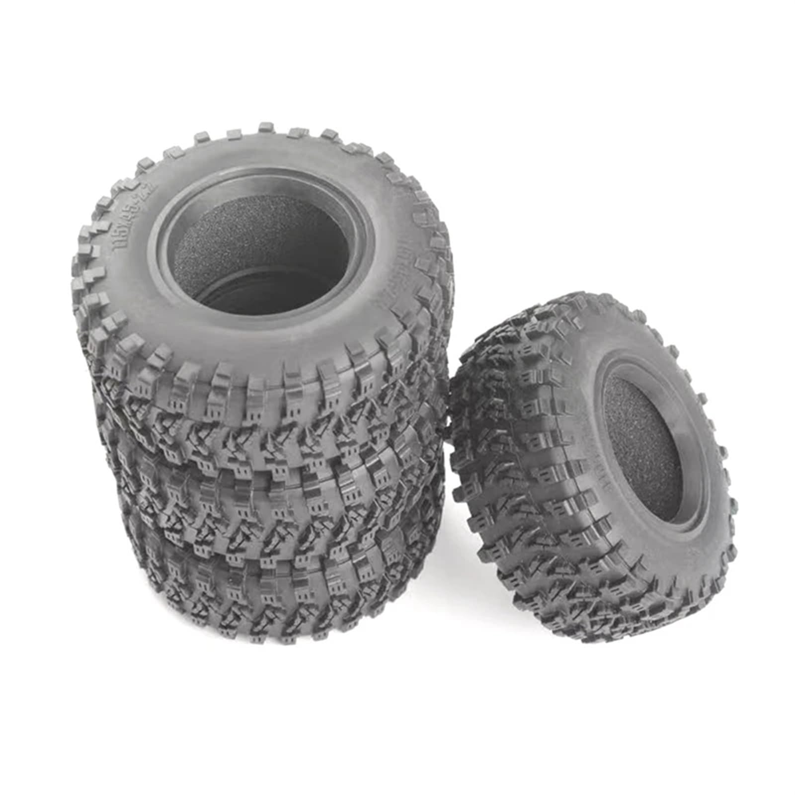 Compatibile Con Assiale Per Wraith SCX10 Per Capra Per Traxxas TRX4 TRX6 D90 4PCS 115 MILLIMETRI 2.2 Gomma Grandi Pneumatici 1/10 RC Crawler Auto RC Car Ruota