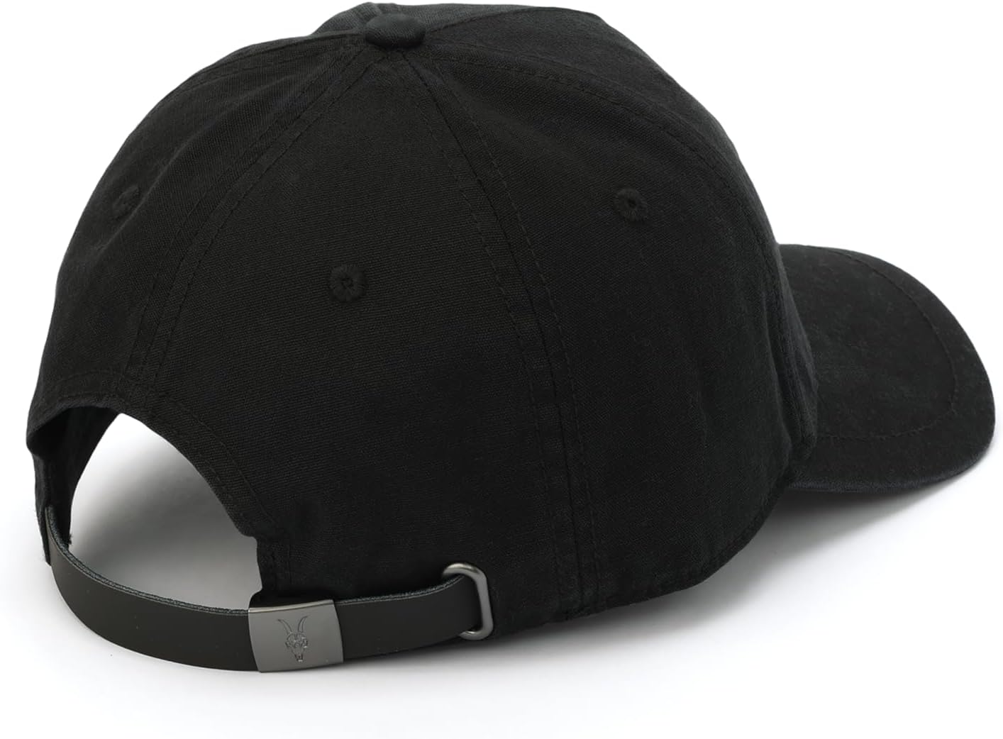 AllSaints Women's Heart Patch Baseball Cap, Hat with Adjustable Strap, 100% Cotton, Curved Brim Black - Image 3