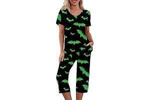 Women's Halloween Pajama Set: Spooky and Sweet for a Festive Night's Sleep