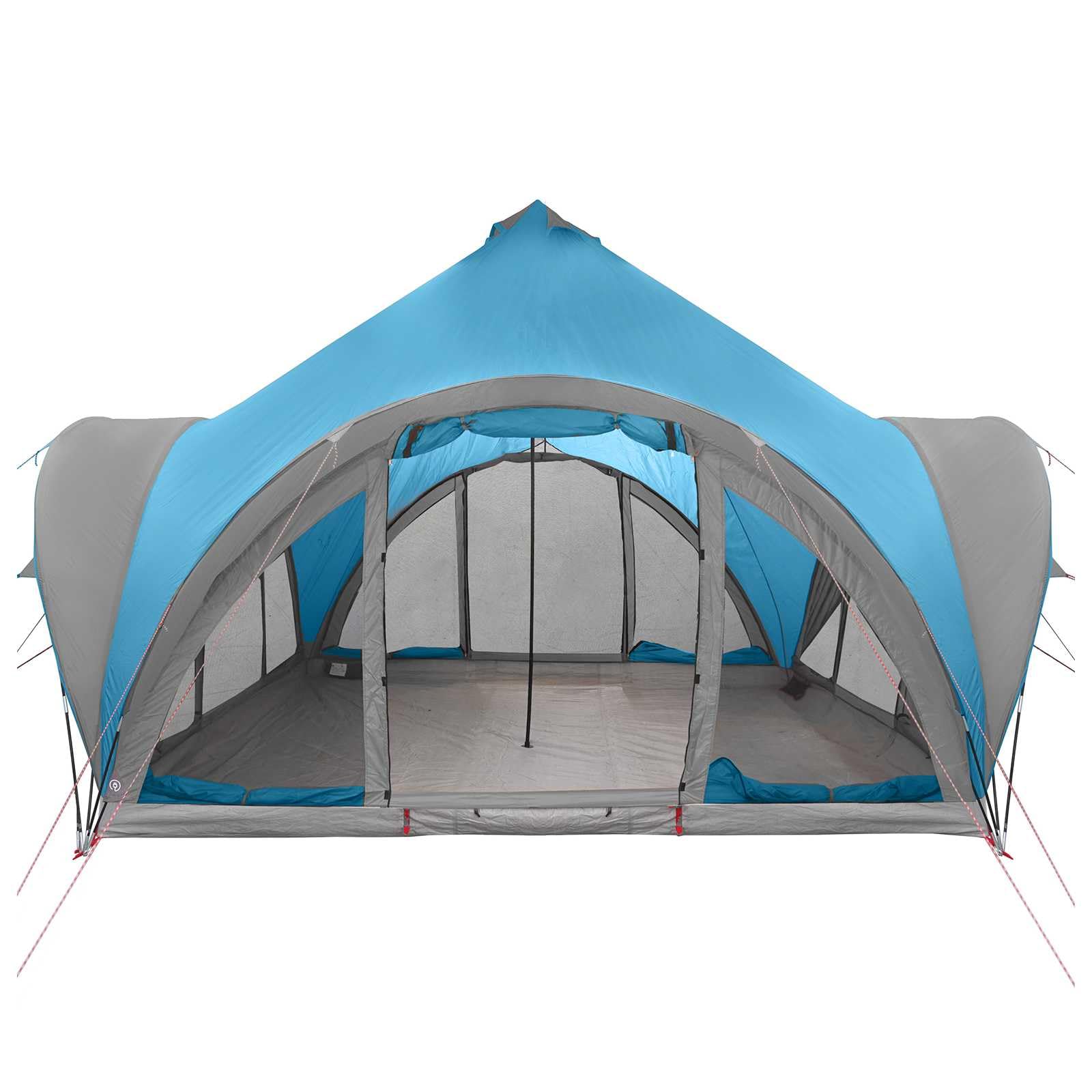 Tipi-Zelt für 6 Personen, Polyester, Stahl, Grün