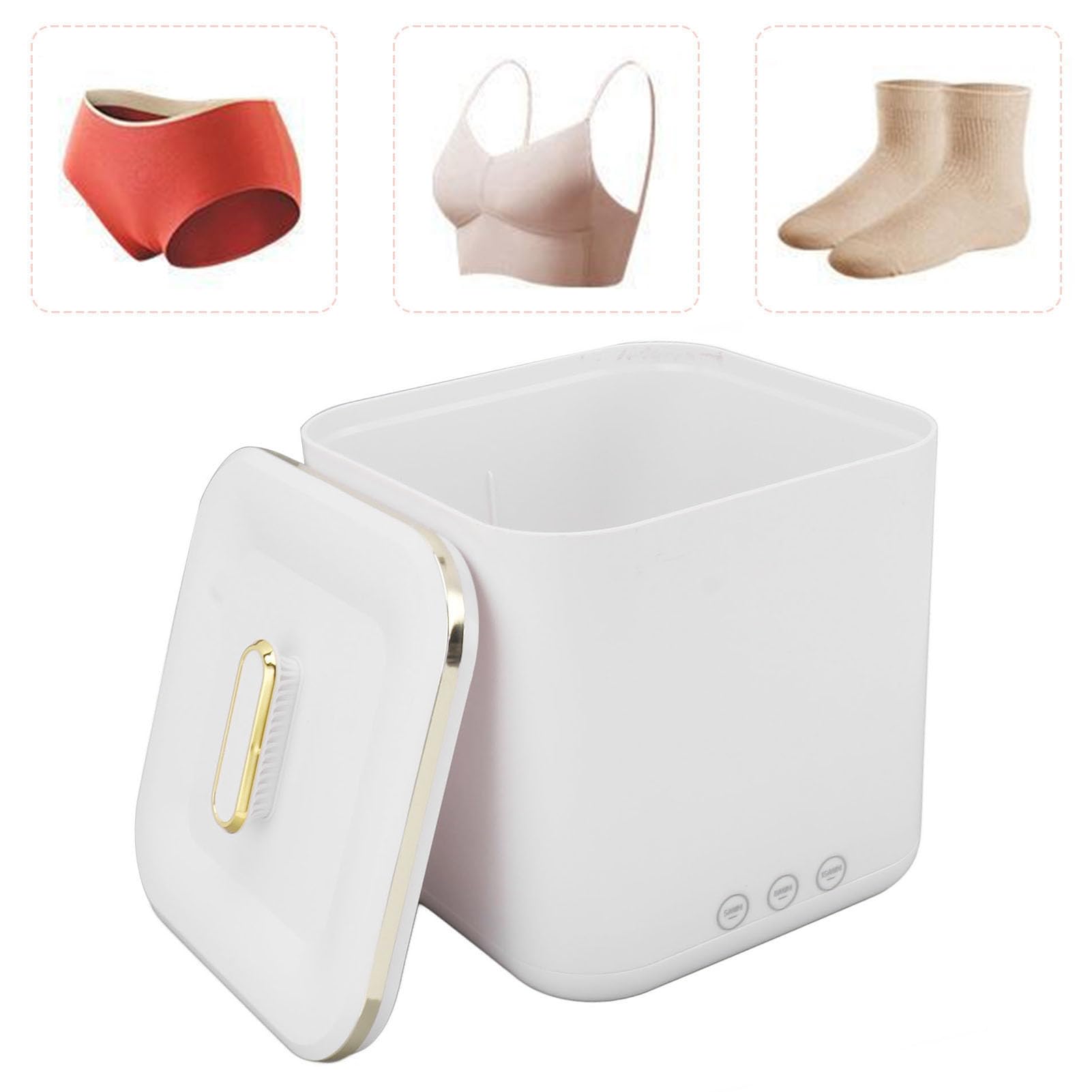 Ejoyous Mini Pralka, Przenośna Pralka 5L Zasilana Przez USB ABS z 3 Trybami Timera, Czyszczenie Wysokiej Częstotliwości Bielizny, Skarpetek, Ubranek Dziecięcych, Apartamentu Podróżnego w Akademiku