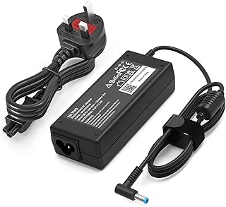 65W 45W 19.5V AC Adapter Compatible with HP Laptop Charger Pavilion X360 11 13 15 Chromebook 11 14 G3 G4 Envy 13 15 17 Stream 11 13 14 Probook Elitebook Power Supply Cord (65W Blue Tip)