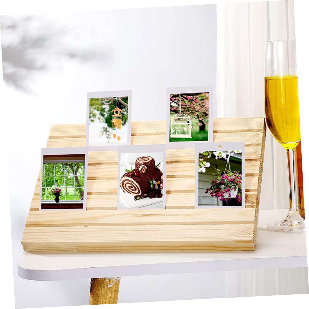 Espositore per Orecchini in Legno con Carte Incluse