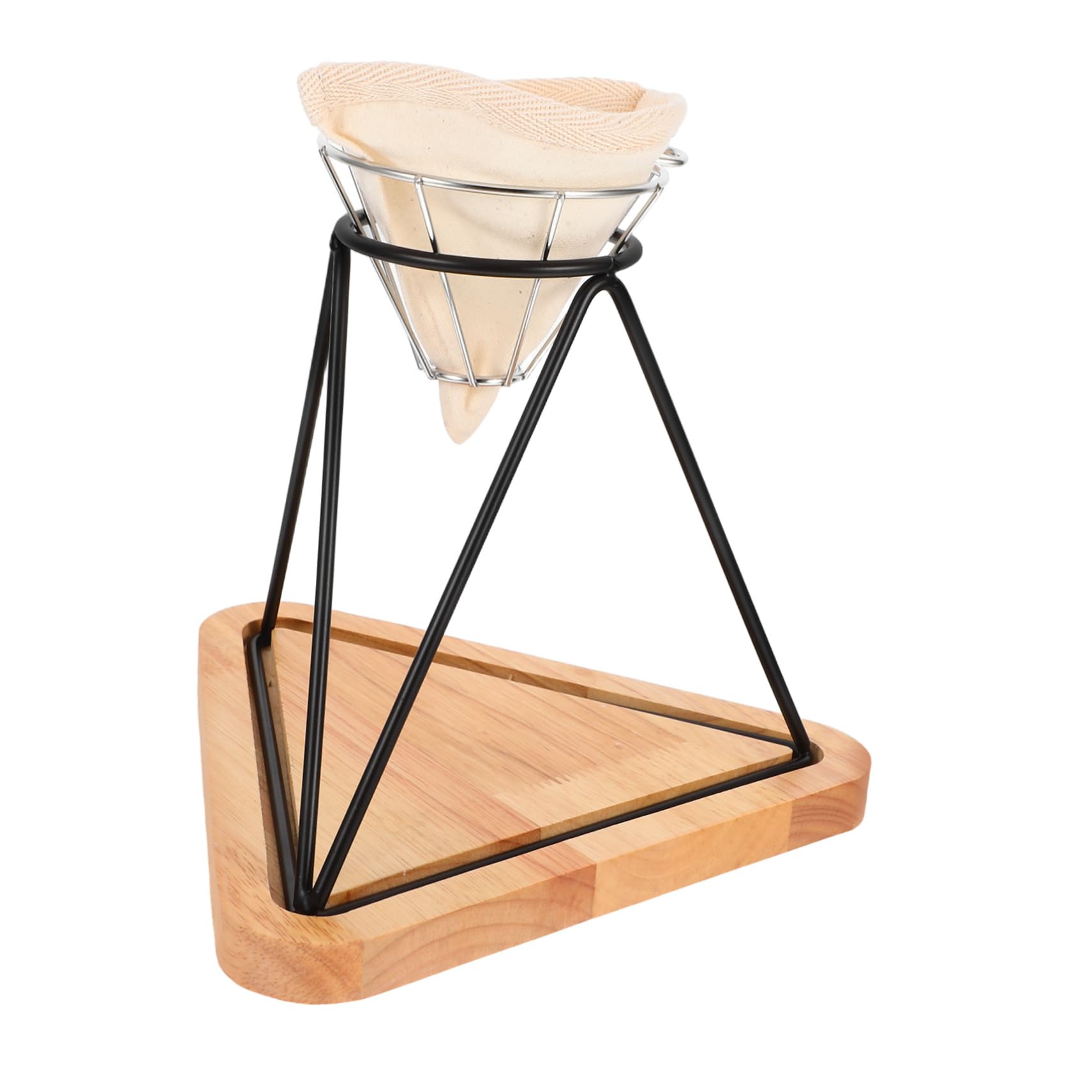 Support de filtration à café en inox avec filtre réutilisable pour maison et bureau