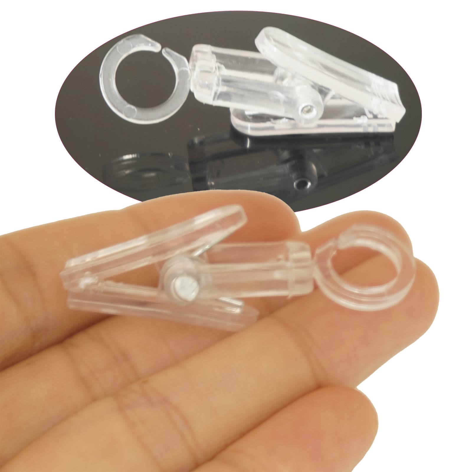 ?20 Pack?, Clear Collection Rope Light Clips — No Screws Required— Rust-Proof Water-Resistant, for Awning Lights, Hang Lights, Banners,Christmas Card,Christmas Ornaments,Christmas Lights, Gift Hang