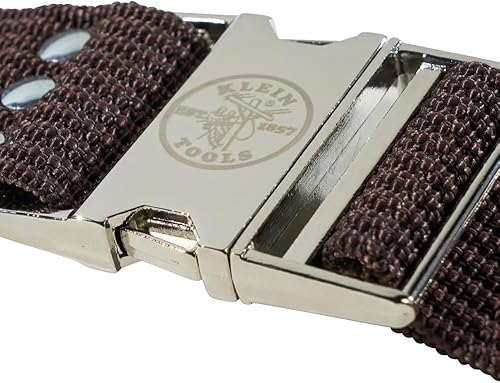 Miniatura 7 de Klein Tools Cinturón de herramientas 5225, cinturón de electricista ajustable de 2 pulgadas de ancho, se ajusta a cintura de 48 pulgadas