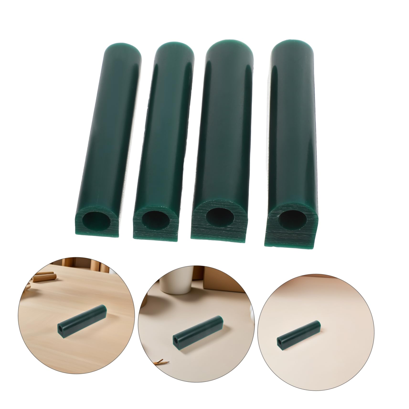 Homoyoyo Stampo per Cera Anelli 4 Pezzi Tubo di Cera per Fusione Foro Centrale Preciso Strumenti Intaglio per Creazione Gioielli Hobby e Officine