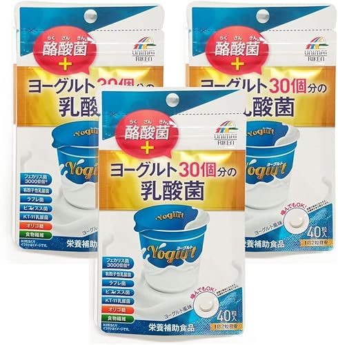 ヨーグルト30個分の乳酸菌+酪酸菌 40粒 ◆3袋 ヨーグルト風味 日本製有胞子 乳酸菌 ラブレ菌 KT-11 (3)