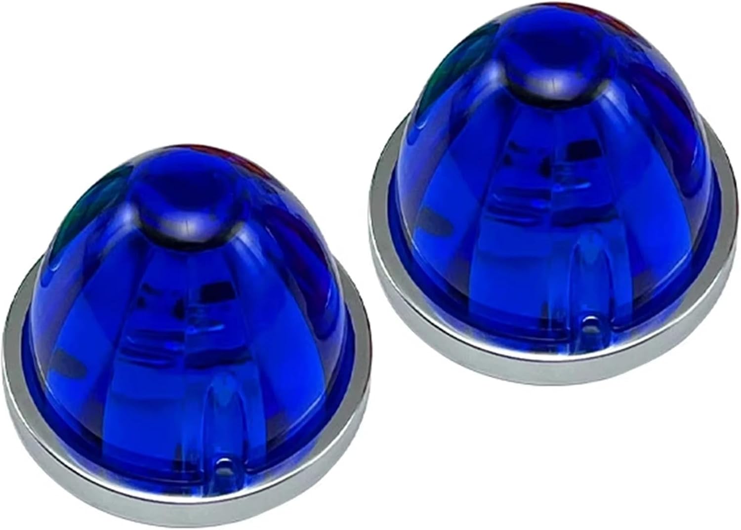 2PCS Heavy-Duty LED Side Marker Lights, High-Visibility Waterproof Clearance Lamps for All-Weather Use on Trucks Vehicles Ships(White)