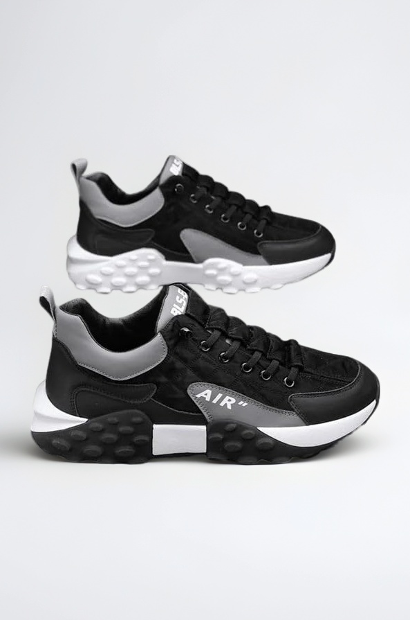 Men's Light Weight Mid Top Platform Fashion Synthetic Leather Sneakers | Sports, AIR Casual Shoes for Mens | Ankle Lace-Up Footwear for Men or Boys