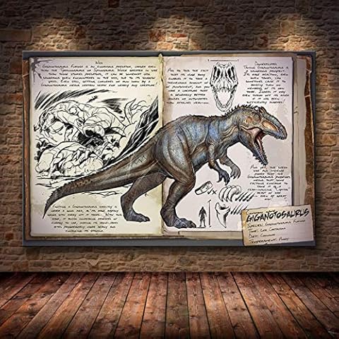 Aishangjia Ark Survival Evolved Poster Hd Game 2018 Canvas Decorative Poster Wall Painting Wallpaper Living Room Decoration 50x70 cm(19.68x27.55 in) A-820 Cover