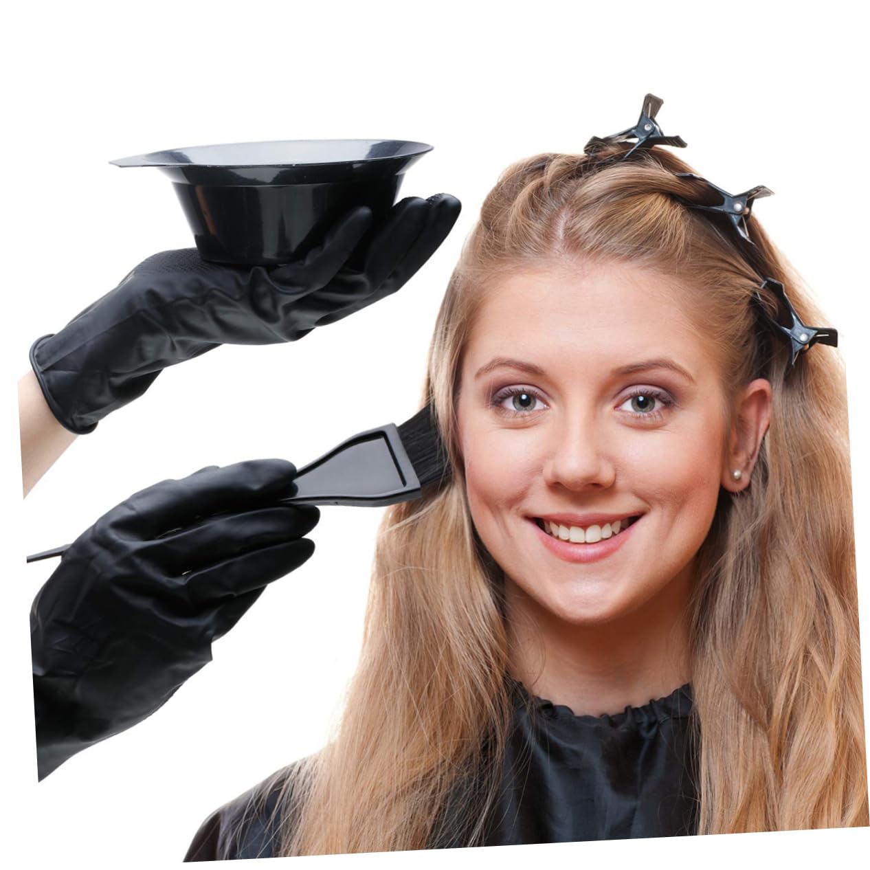 FRCOLOR 2 set di tinture per capelli, tinture per capelli, spray per capelli, cucchiaio per la tintura dei capelli, set di tintura per capelli usa e getta per la barba