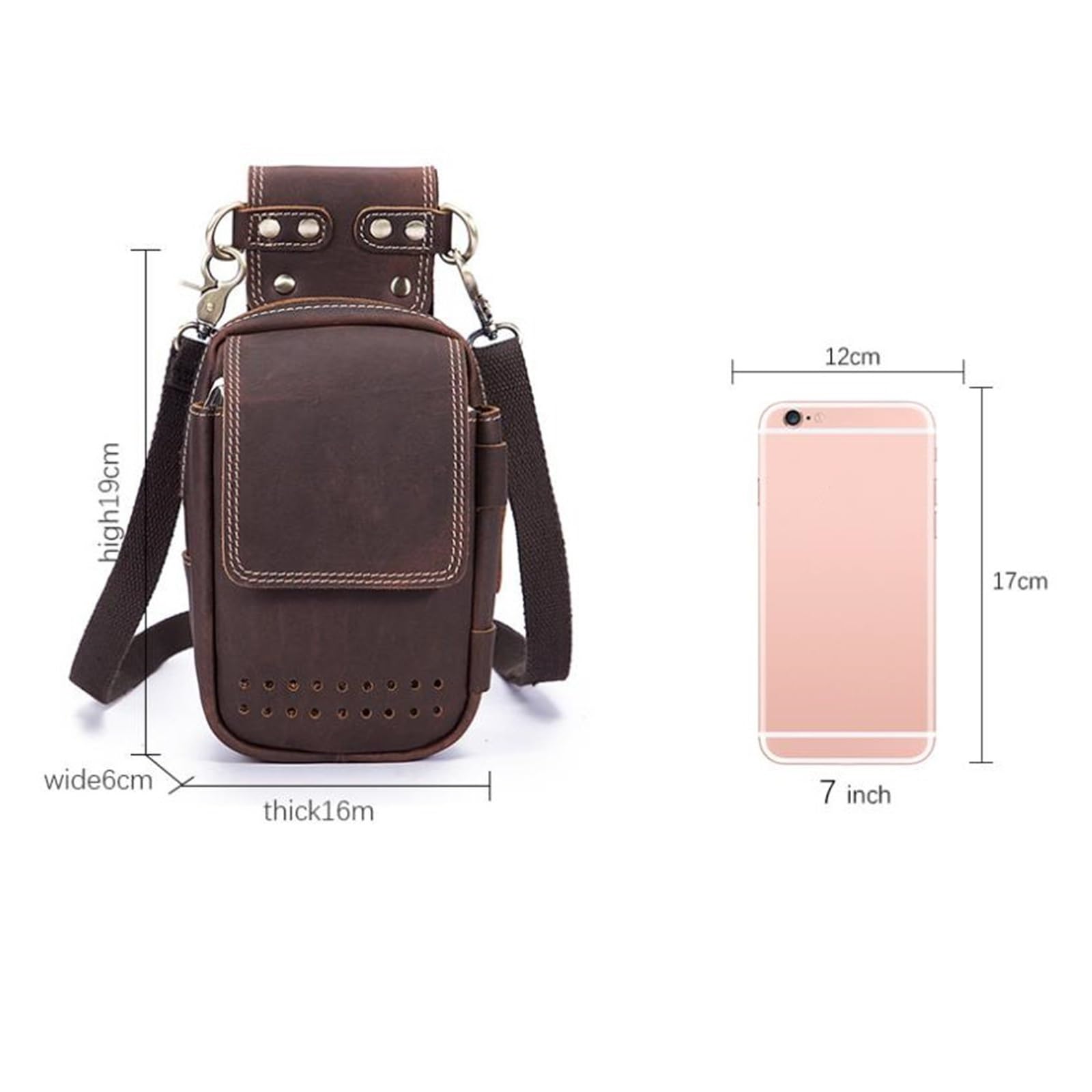 Torba na pasek na telefon komórkowy modna skórzana podróżna mała torba kurierska papieros etui na telefon design talia torba męska na telefon komórkowy nerka