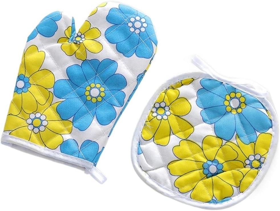 2pcs Oven Mitts And Pot Holders Set Oven Mitt Heat Resistant For Kitchen Oven Gloves