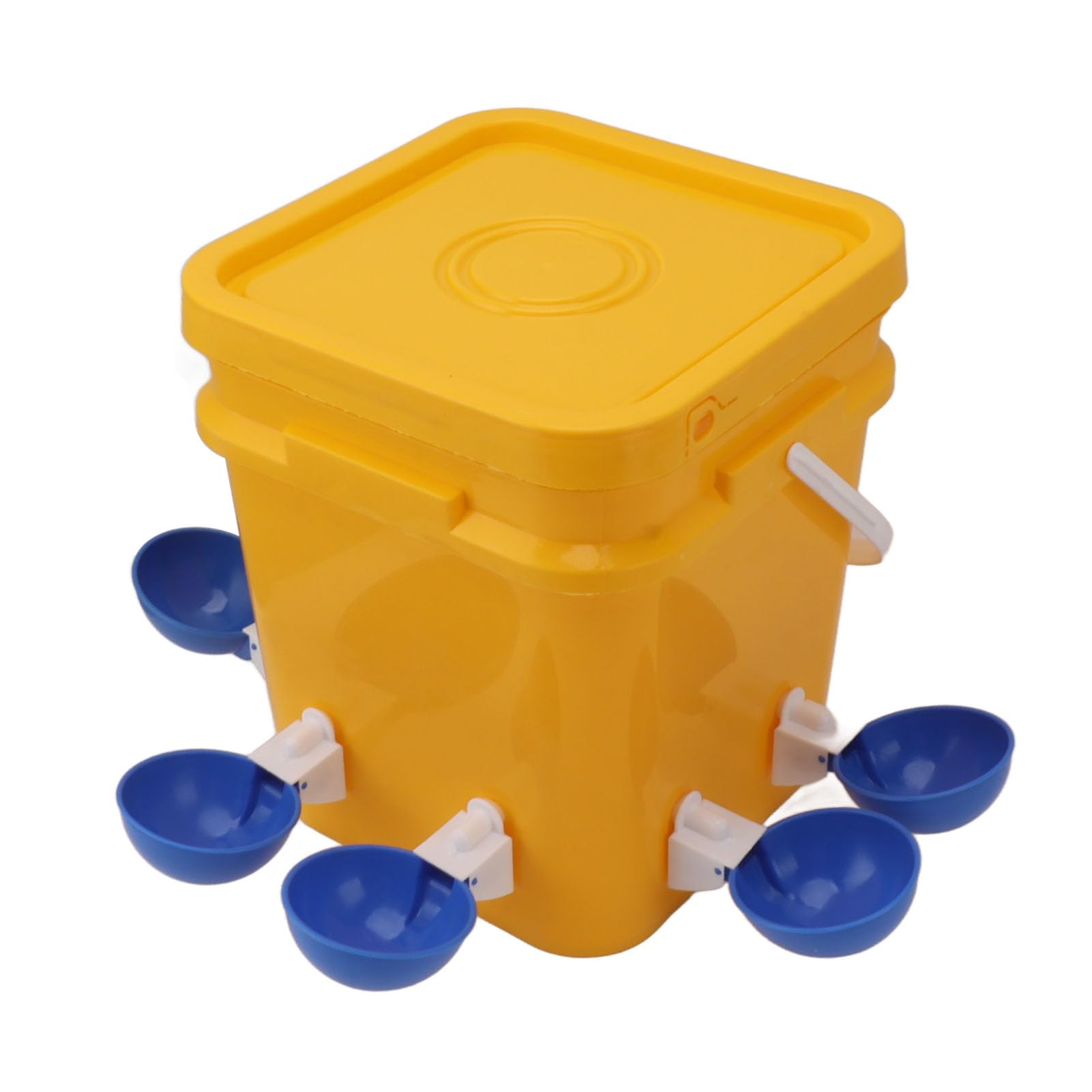 Comedero de Agua para Pollos con Barril, Bebederos para Aves de Corral de Fácil Instalación, Apto para Patos, Codornices, Verde, 1 Juego (Generick157esgtfb-13)