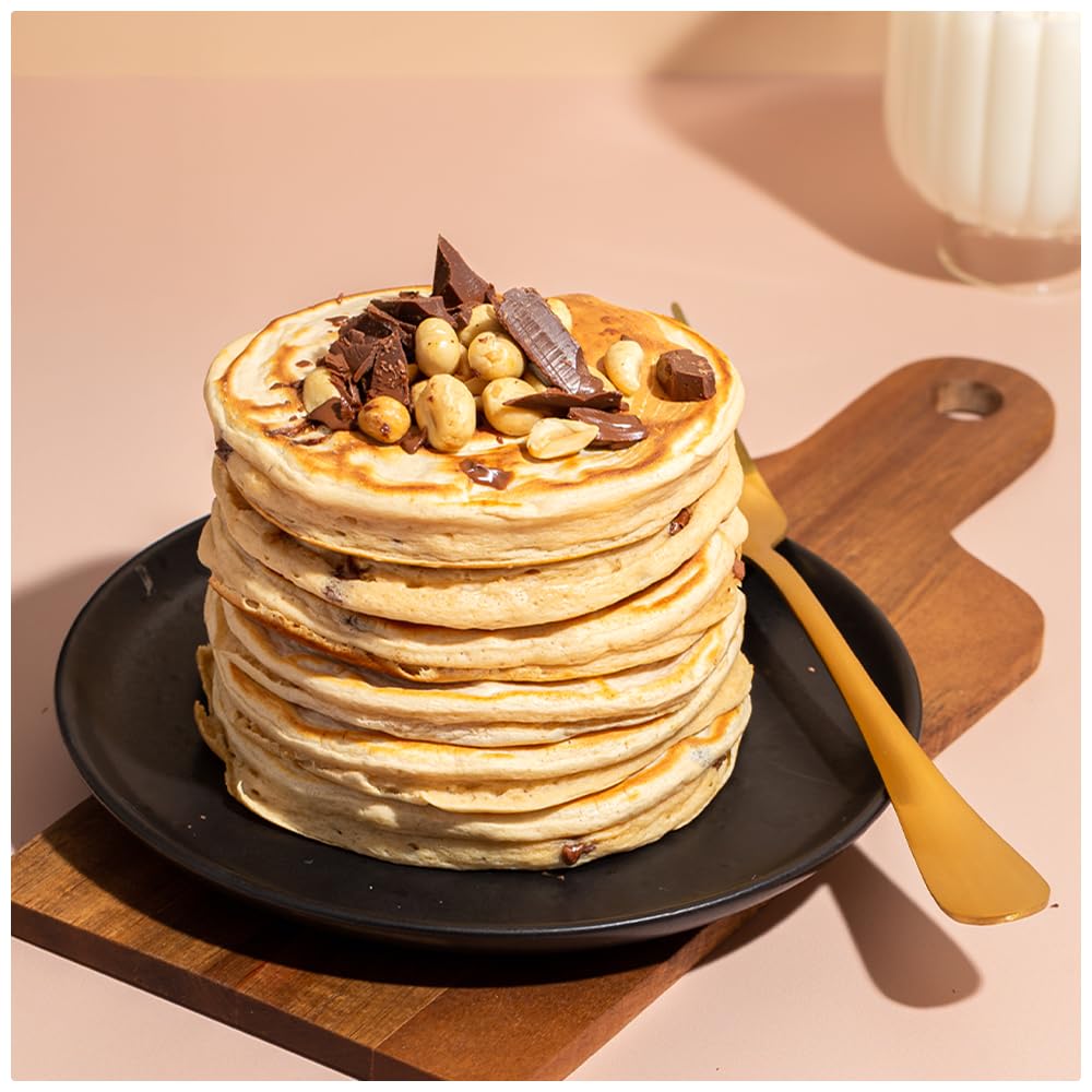 Protein Works | Diet Protein Pancakes – GOLD Innovation, Mezcla Pancakes Proteicos Premium, Desayuno Bajo en Calorías, Bajo Grasa & Azúcar, Apoya Pérdida de Peso, Natural, 25 Porciones, 1kg