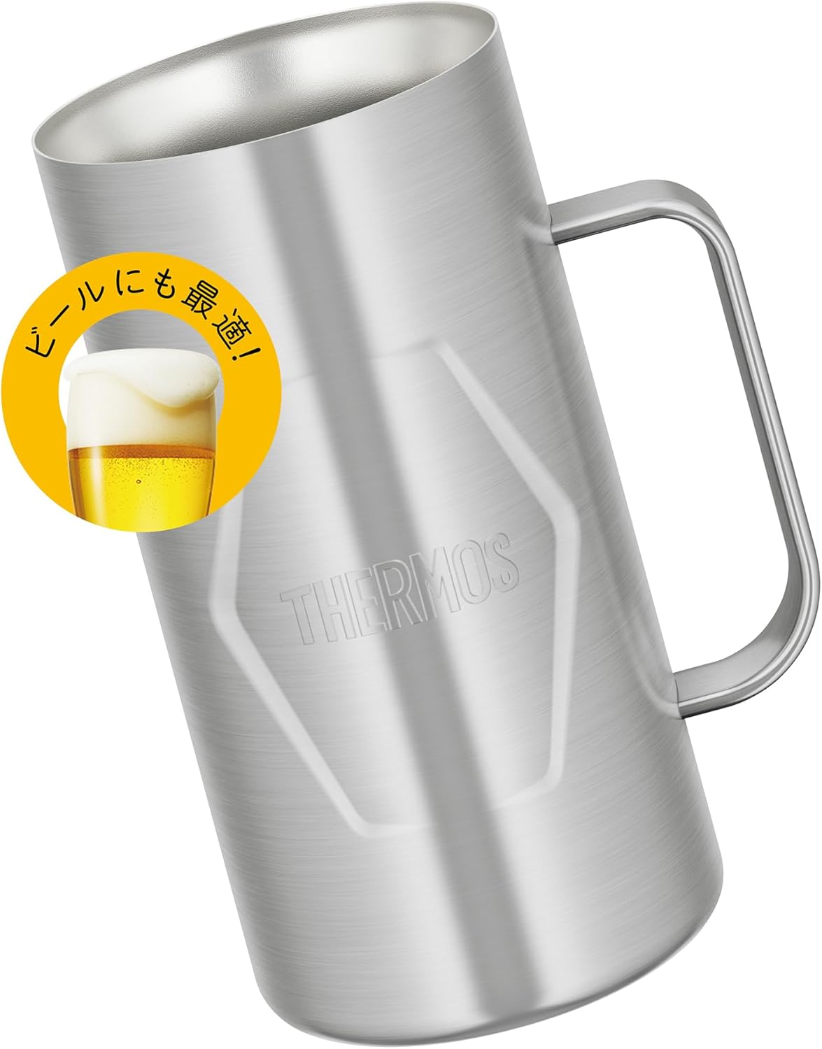 Thermos JDK-1001 S2 Vacuum Insulated Jug, 3.3 gal (1 L), Stainless Steel 2, Dishwasher Safe, Magic Bottle Structure, Hot and Cold Retention Beer Mug