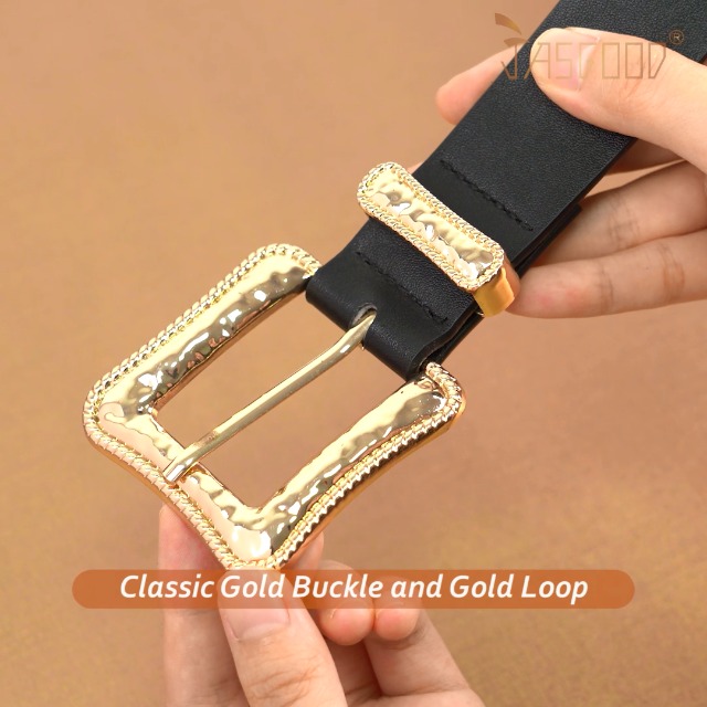 1pc Women's Rectangular Buckle PU Leather Belt, Regular To Plus Size Waist Belt Suitable For Dresses Jeans Daily Wear P 101659101