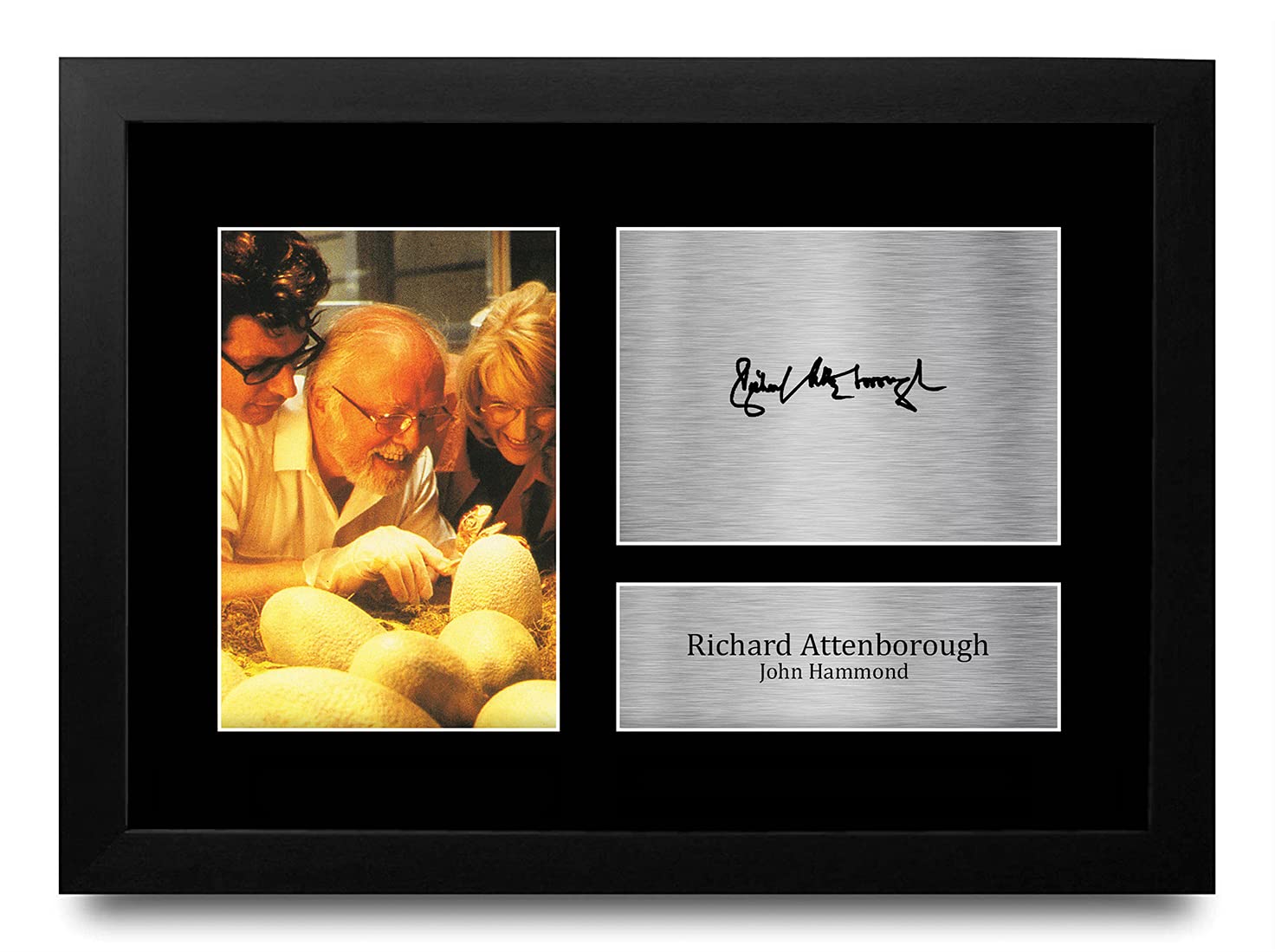 HWC Trading FR A4 Richard Attenborough Jurassic Park Gifts Printed Signed Autograph Picture for Movie Memorabilia Fans - A4 Framed