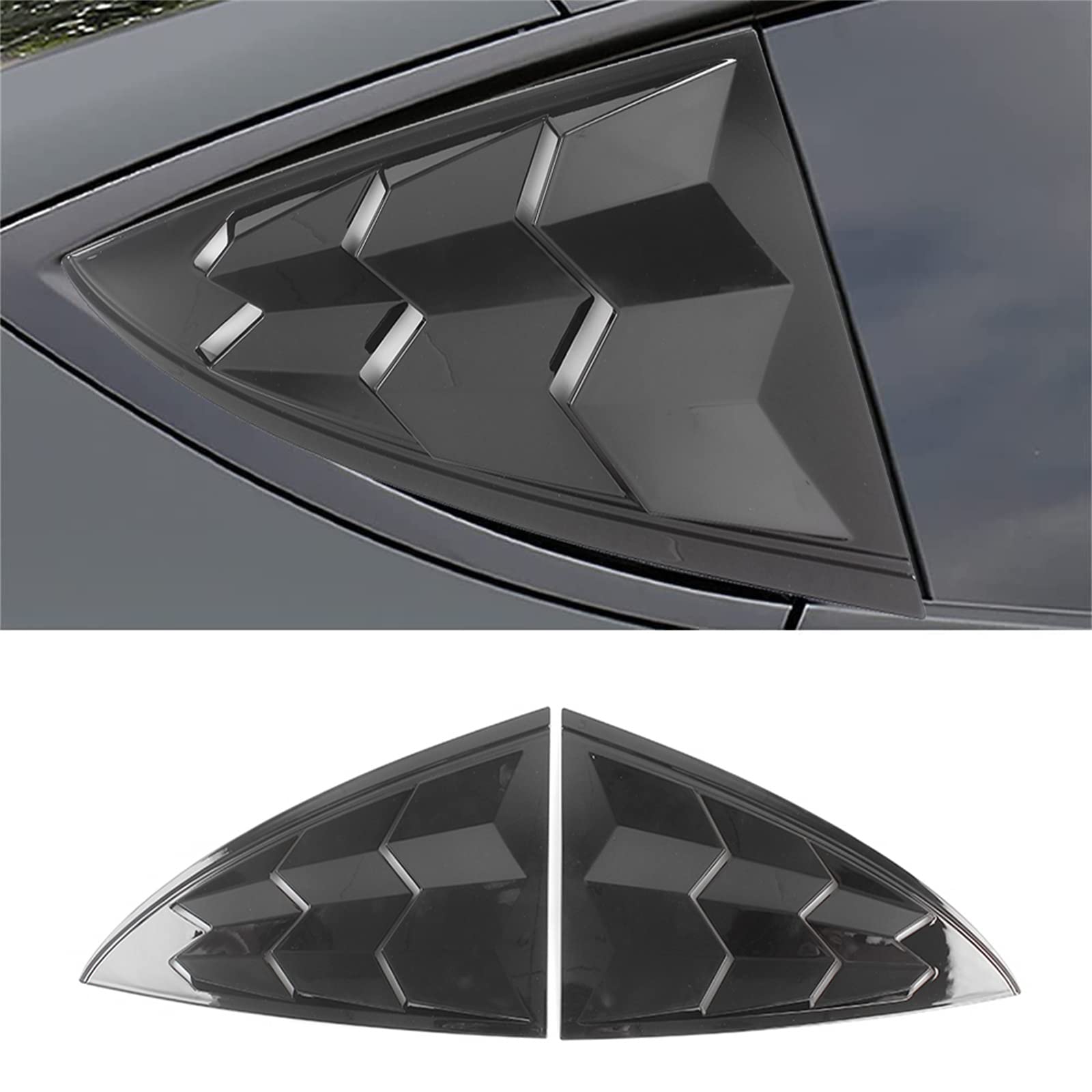 Rear Window Tesla Snapklik.com : BARTOO Tesla Rear Side Window Louvers, ABS Sun Rain ...