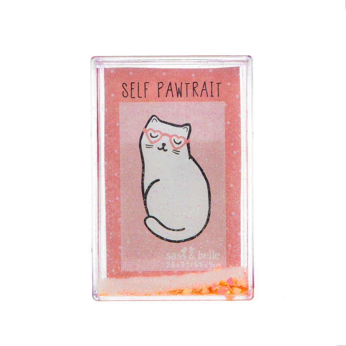 Sass & Belle Cutie Cat Glitter Photo Block