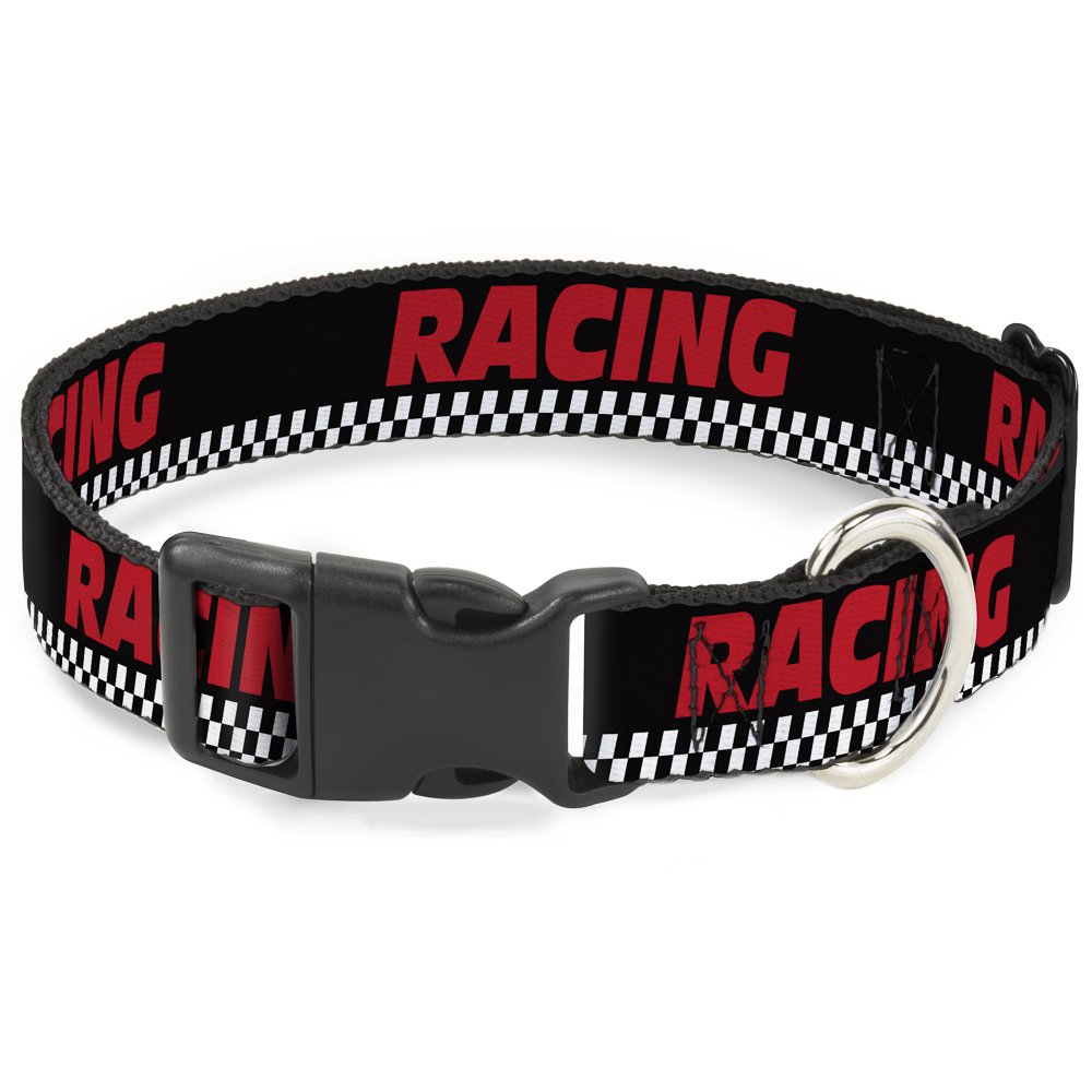 Collier racing damier Buckle Down résistant pour éviter les irritations du cou