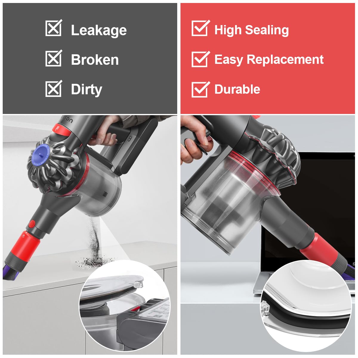 Amazon.co.jp: DrRobor ダストビン蓋修理パーツ Dyson V7 (SV11) V8