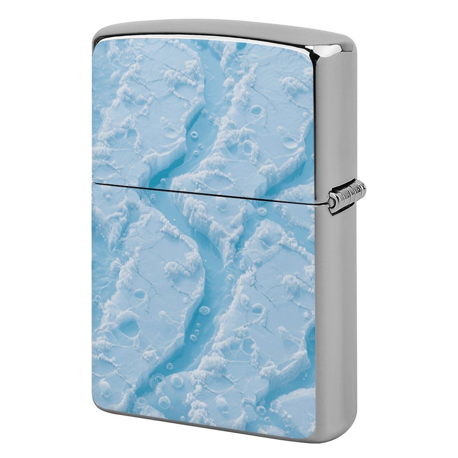 Fekiloot Style Glacial Crevasse Lighter Case Cover Metal Lighter Case
